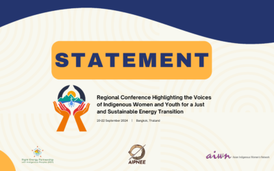 Indigenous Women and Youth Call for Urgent Actions for Just Energy Transition