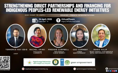 Strengthening Direct Partnerships and Financing for Indigenous Peoples-Led Renewable Energy Initiatives